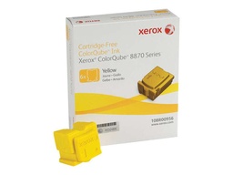 [108R00956] Xerox ColorQube 8870/8880 Amarillo Pack de 6 Cartuchos de Tinta Solida Originales - 108R00956 (17.300 Páginas)