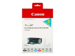 [6384B010] Canon CLI42 Pack de 8 Cartuchos de Tinta Originales - 6384B010 (8x 13 ml)