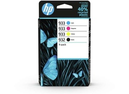 [6ZC71AE] HP 932 + 933 Pack de 4 Cartuchos de Tinta Originales - 6ZC71AE (1x 400 Páginas / 3x 330 Páginas)