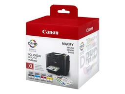 [9254B004] Canon PGI2500XL Pack de 4 Cartuchos de Tinta Originales - 9254B004 (---)