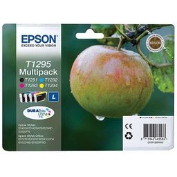 [C13T12954012] Epson T1295 Pack de 4 Cartuchos de Tinta Originales - C13T12954012 (1*11.2 ml + 3*7 ml)