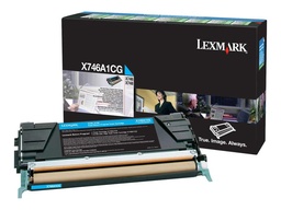 [X746A1CG] Lexmark X746/X748 Cyan Cartucho de Toner Original - X746A1CG (7.000 Páginas)