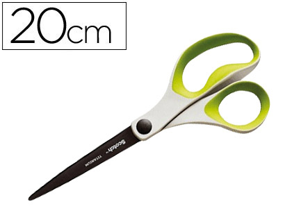 [49783] Tijera oficina scotch 20 cm titanio fundido mango ergonomico colores surtidos