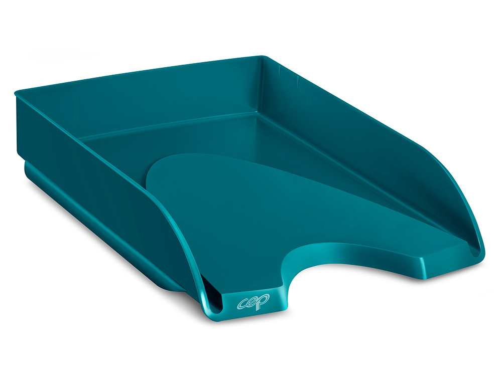[163356] Bandeja sobremesa cep riviera plastico color esmeralda 348x257x66 mm