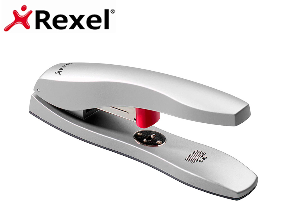 [166505] Grapadora rexel odyssey metalica capacidad de grapado 60 hojas usa grapas odyssey color plata