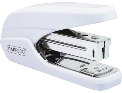 [154329] Grapadora rapesco x5-25ps mini capacidad 25 hojas usa grapas 24/6 y 26/6 color blanco