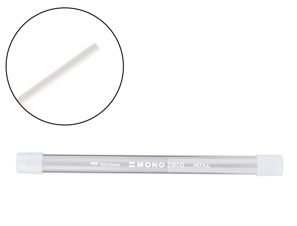 [300003] Repuesto portagomas tombow mono zero redondo 2,3 mm diametro tubo con 2 unidades