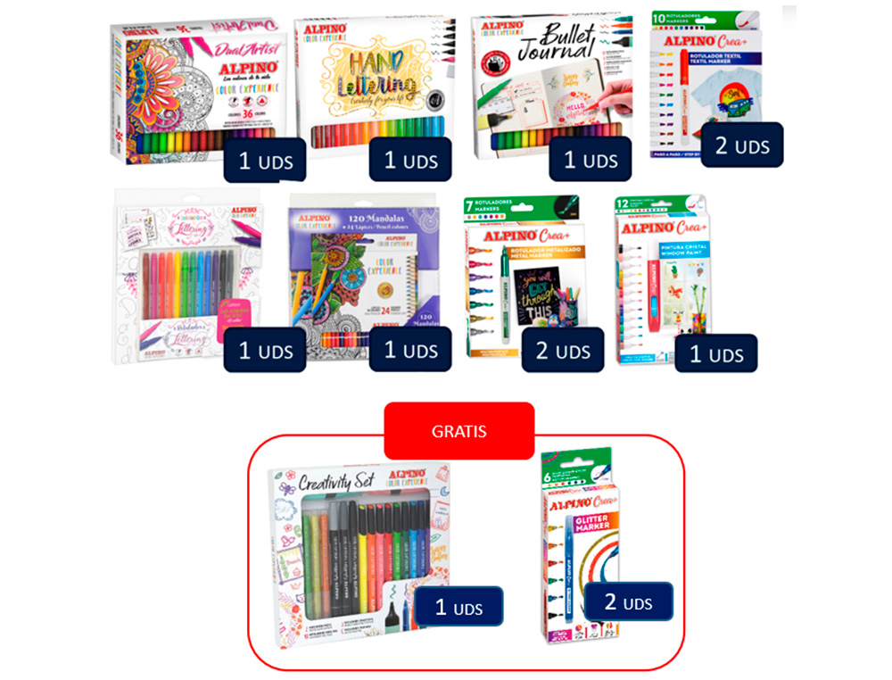 [167892] Lote alpino color experience 13 unidades surtidas