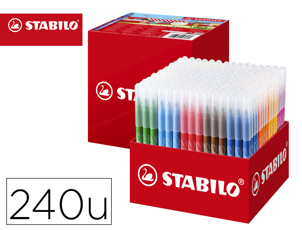 [167466] Rotulador stabilo power school pack de 240 unidades surtidas 20 colores