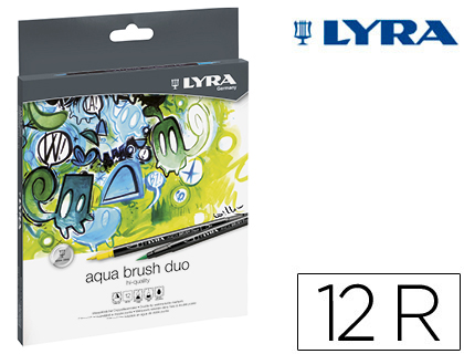 [51950] Rotulador lyra aqua brush duo caja de 12 colores