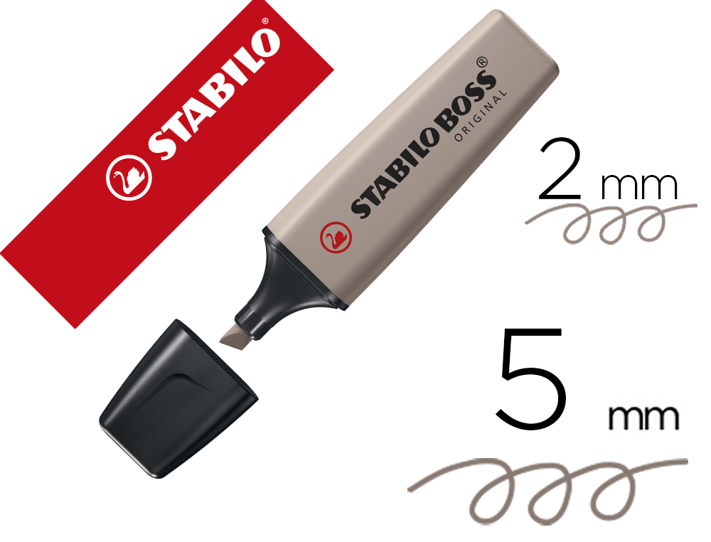 [169636] Rotulador stabilo boss original fluorescente nature colors gris calido