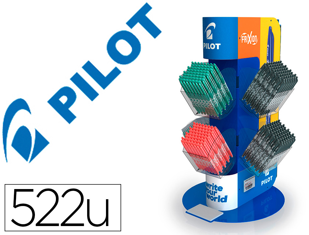 [165923] Expositor pilot giratorio surtido 522 unidades modelos/colores surtidos