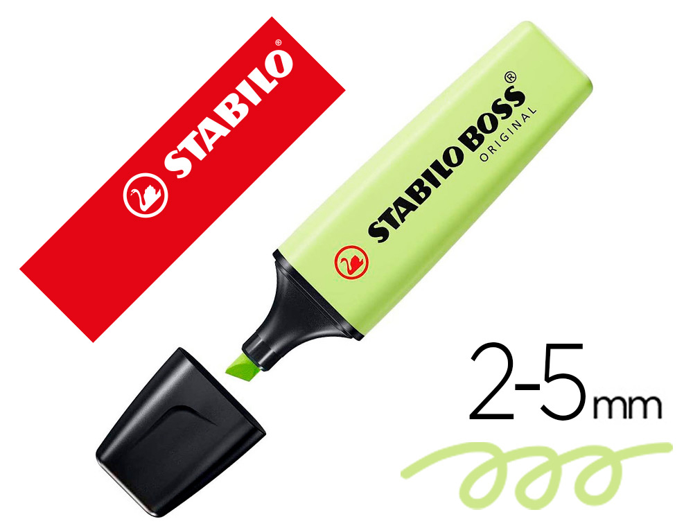 [156911] Rotulador stabilo boss fluorescente 70 pastel chispa de lima