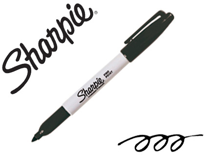 [155876] Rotulador sharpie permanente punta fina negro