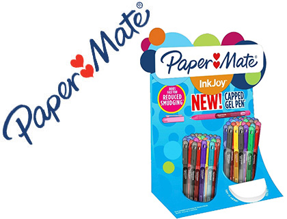 [155468] Boligrafo paper mate inkjoy gel 600 expositor de 60 unidades colores surtidos