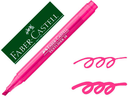 [151875] Rotulador faber fluorescente textliner 38 rosa