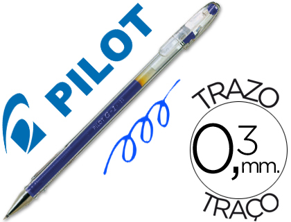 [96537] Boligrafo pilot g-1 azul tinta gel