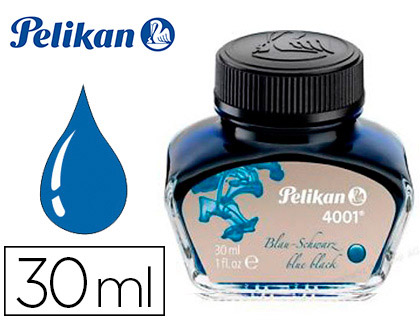 [90434] Tinta estilografica pelikan 4001 negro/azul bote 30 ml