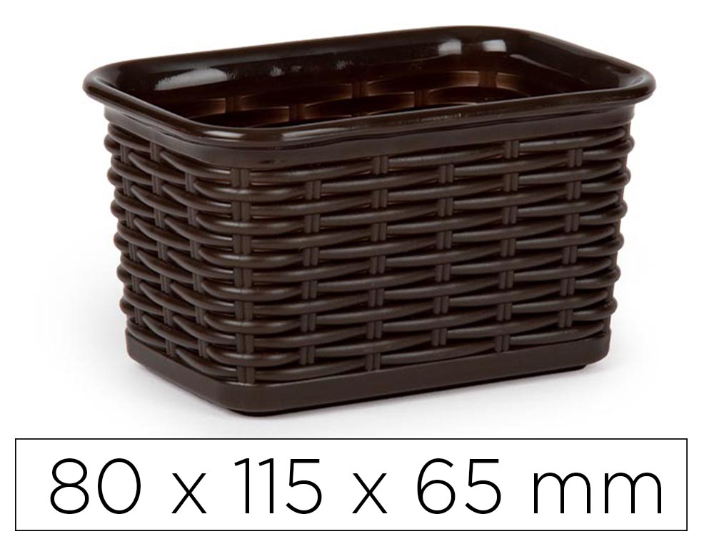 [170909] Bandeja plastico plasticforte nº 5 mimbre colores surtidos 80x115x65 mm