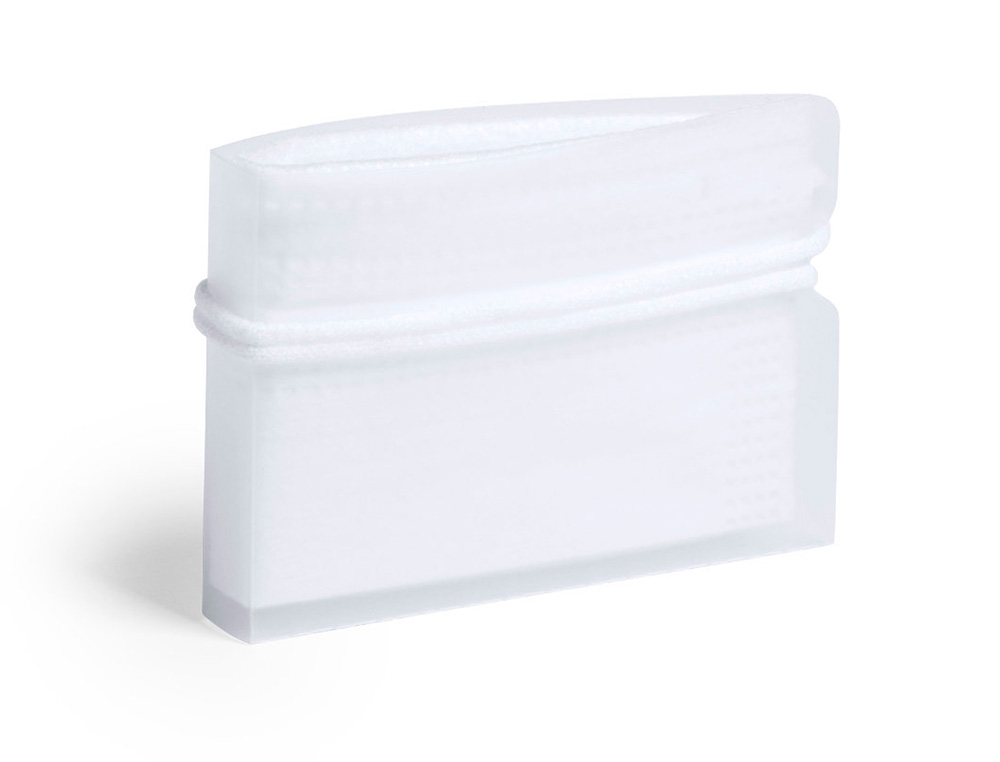 [159771] Portamascarilla polipropileno de bolsillo color blanco 8,5x6 cm
