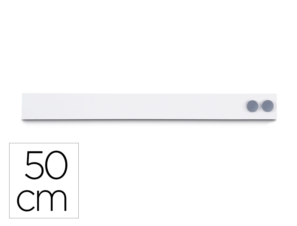 [171848] Barra magnetica maul standard longitud 50 cm color blanco con dos imanes incluidos