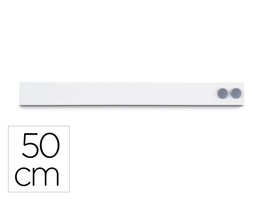 [171848] Barra magnetica maul standard longitud 50 cm color blanco con dos imanes incluidos