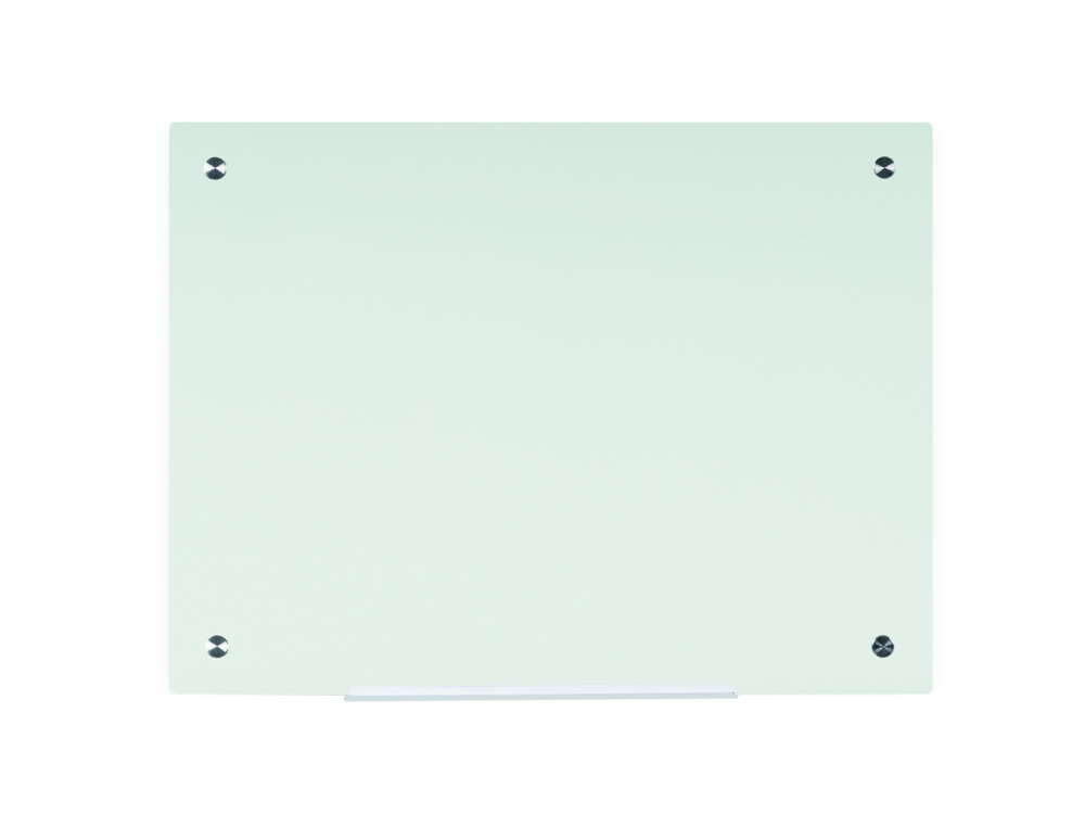 [170584] Pizarra cristal bi-office magnetica sin marco blanca 120x90 cm