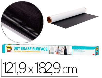 [151844] Pizarra blanca post it super sticky adhesiva removible rollo 121,9x182,9 cm