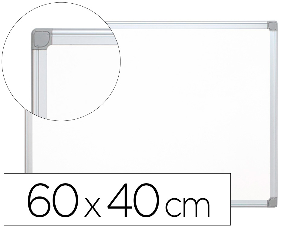 [26362] Pizarra blanca q-connect melamina marco de aluminio 60x45 cm