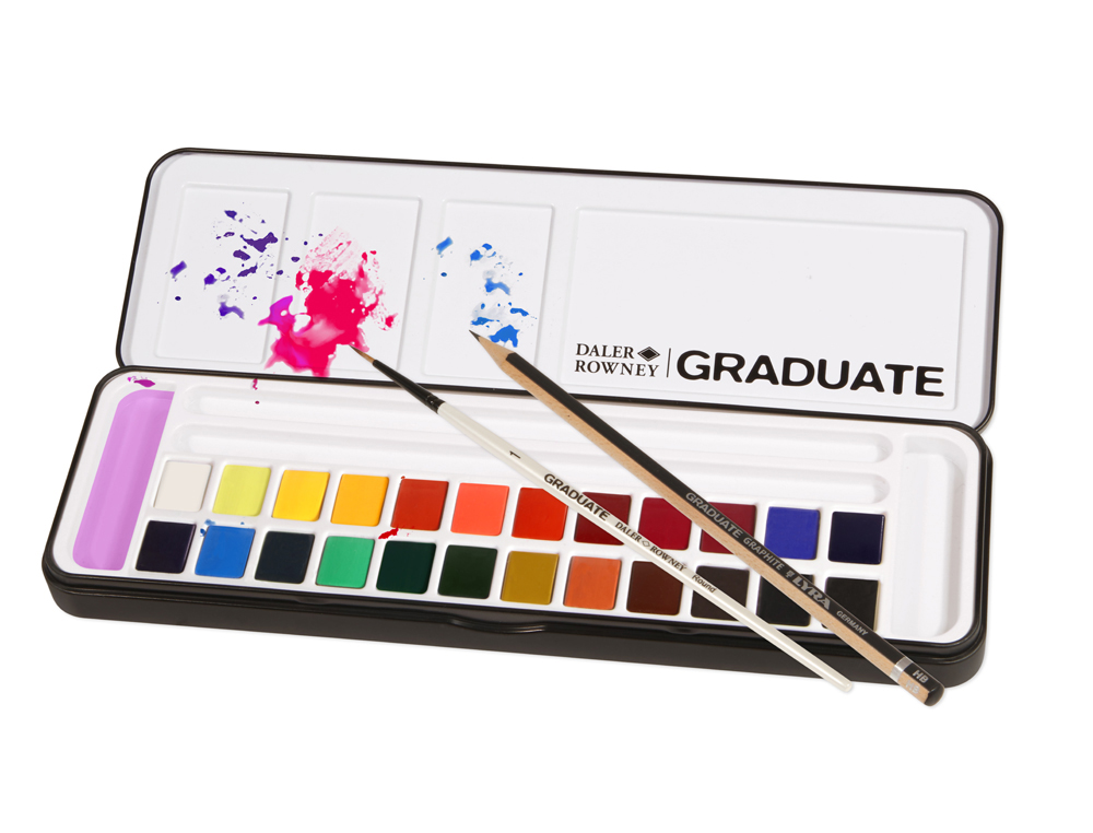 [170975] Acuarela daler rowney graduate caja metal de 24 unidades colores surtidos