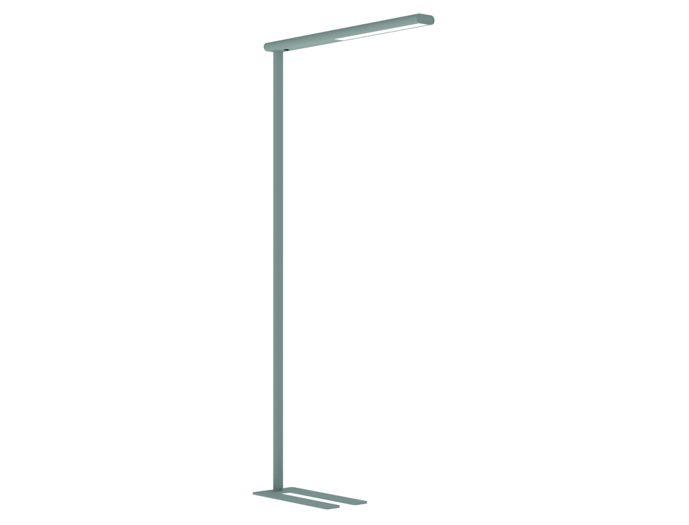 [170859] Lampara de pie rocada mauljet led 4 niveles intensidad color plata 950x1950 mm