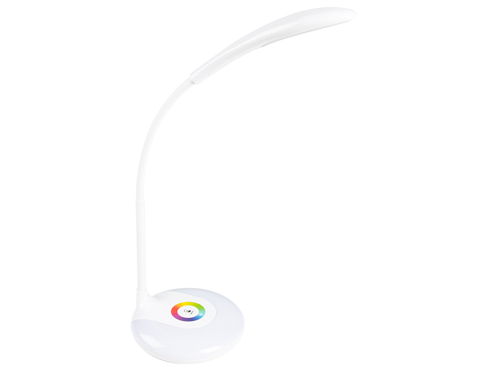 [11448] Lampara infantil liderpapel sobremesa recargable abs 16 led 3.7w sensor 3 niveles color blanco