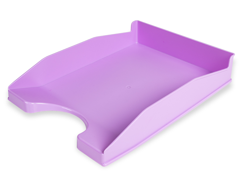 [None] Bandeja sobremesa plastico q-connect lavanda opaco 240x70x340 mm