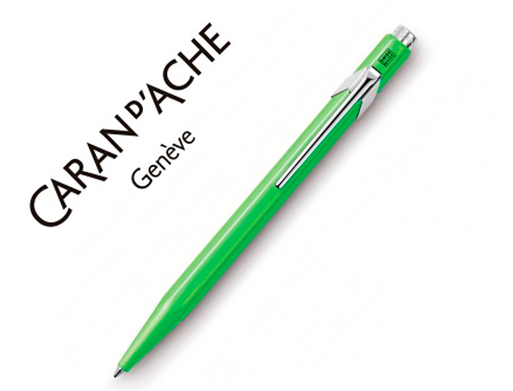 [76374] Boligrafo caran d'ache 849 fluo verde limon punta media