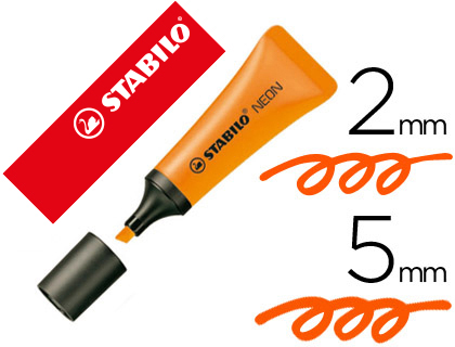 [73501] Rotulador stabilo fluorescente 72 naranja neon