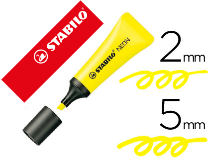 [73499] Rotulador stabilo fluorescente 72 amarillo neon