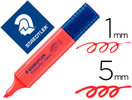 [64791] Rotulador staedtler textsurfer classic 364 fluorescente rojo