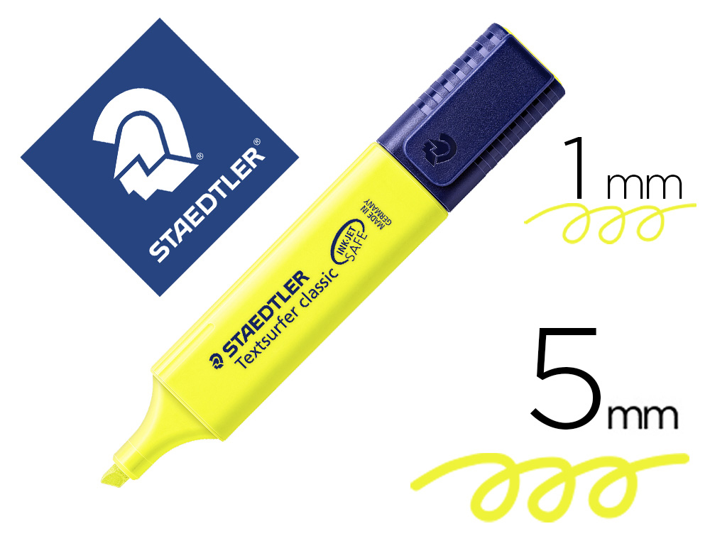[64788] Rotulador staedtler textsurfer classic 364 fluorescente amarillo