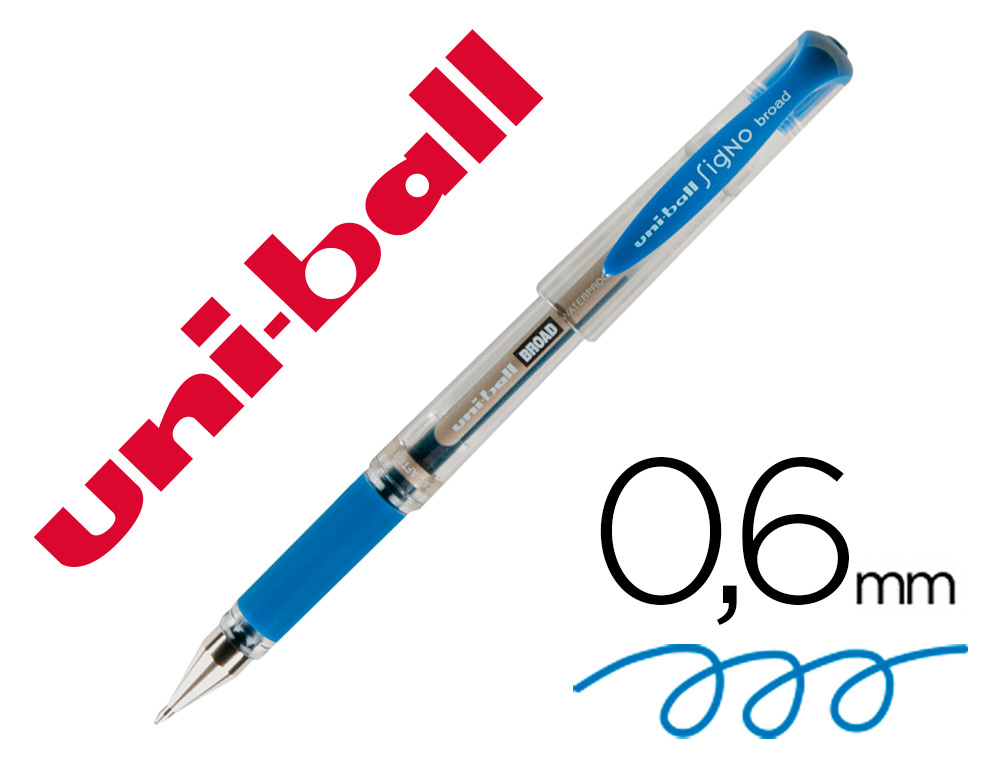 [59079] Boligrafo uni-ball um-153 signo broad azul 1 mm tinta gel