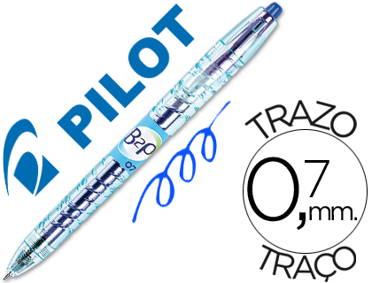 [46042] Boligrafo pilot gel b2p azul