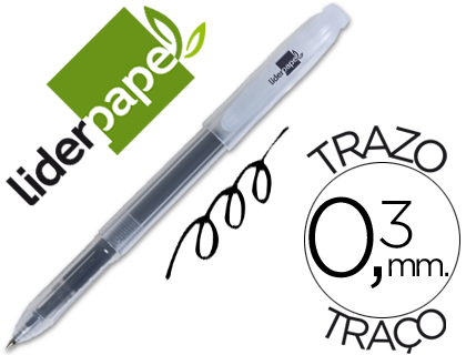 [42780] Boligrafo liderpapel super gel punta 0,5 mm negro