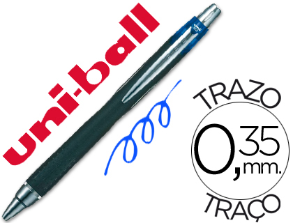 [36307] Boligrafo uni-ball jetstream sxn-210 retractil tinta hibrida color azul