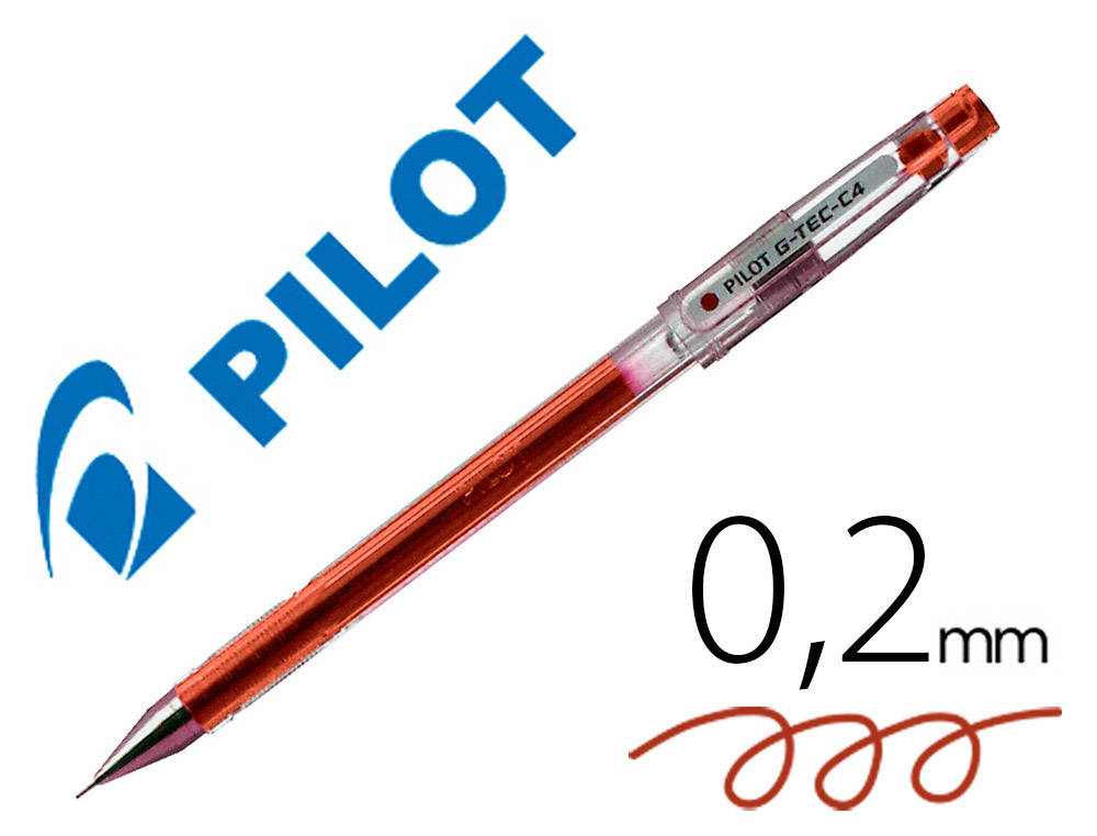 [20894] Boligrafo pilot punta aguja g-tec-c4 rojo