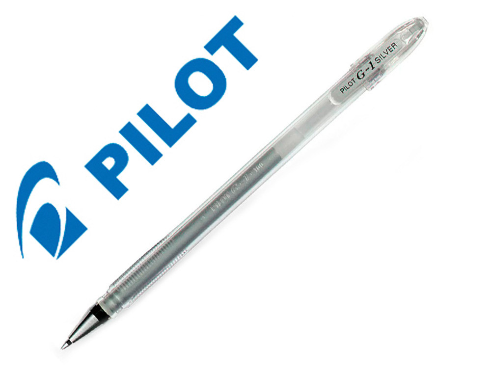 [86585] Boligrafo pilot g1 tinta gel plata