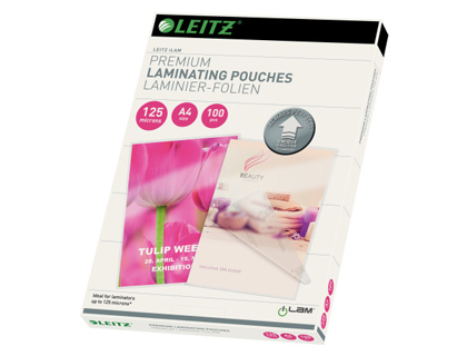 [240666] Bolsa de plastificar leitz din a4 125 micras caja de 100 unidades