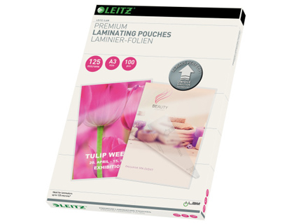 [240665] Bolsa de plastificar leitz din a3 125 micras caja de 100 unidades