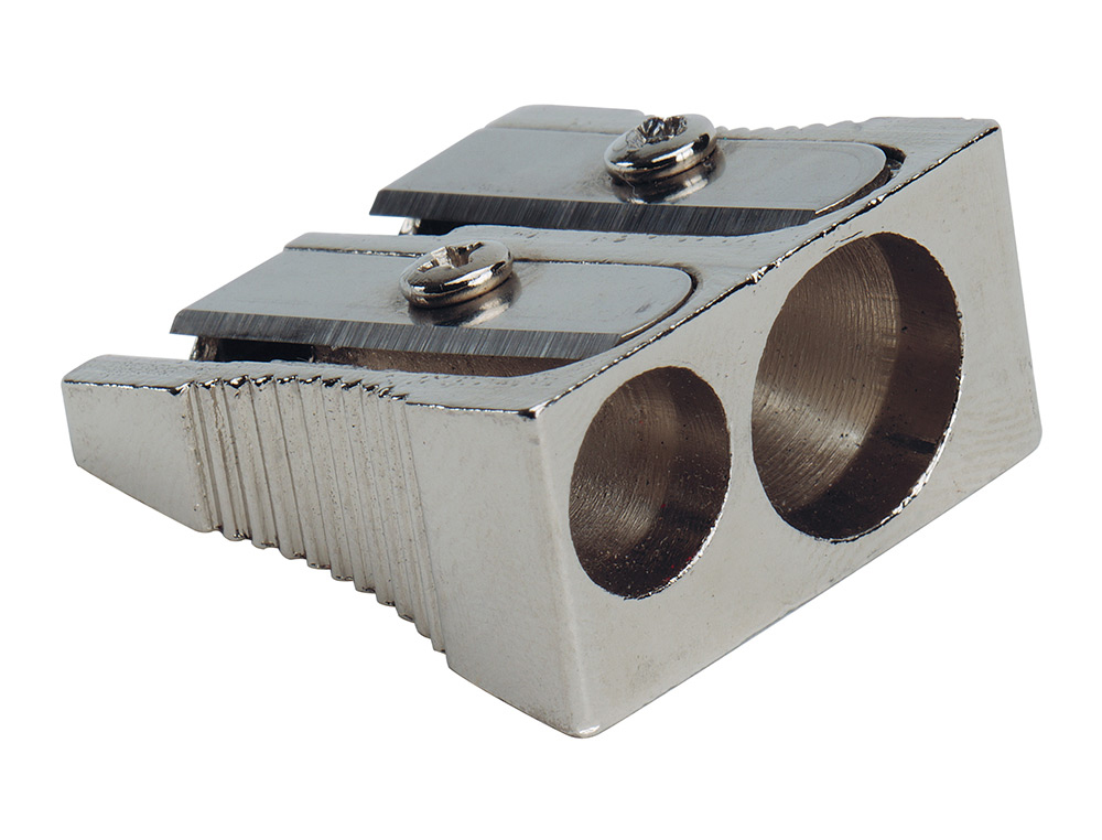 [169157] Sacapuntas q-connect metalico 2 usos cuña