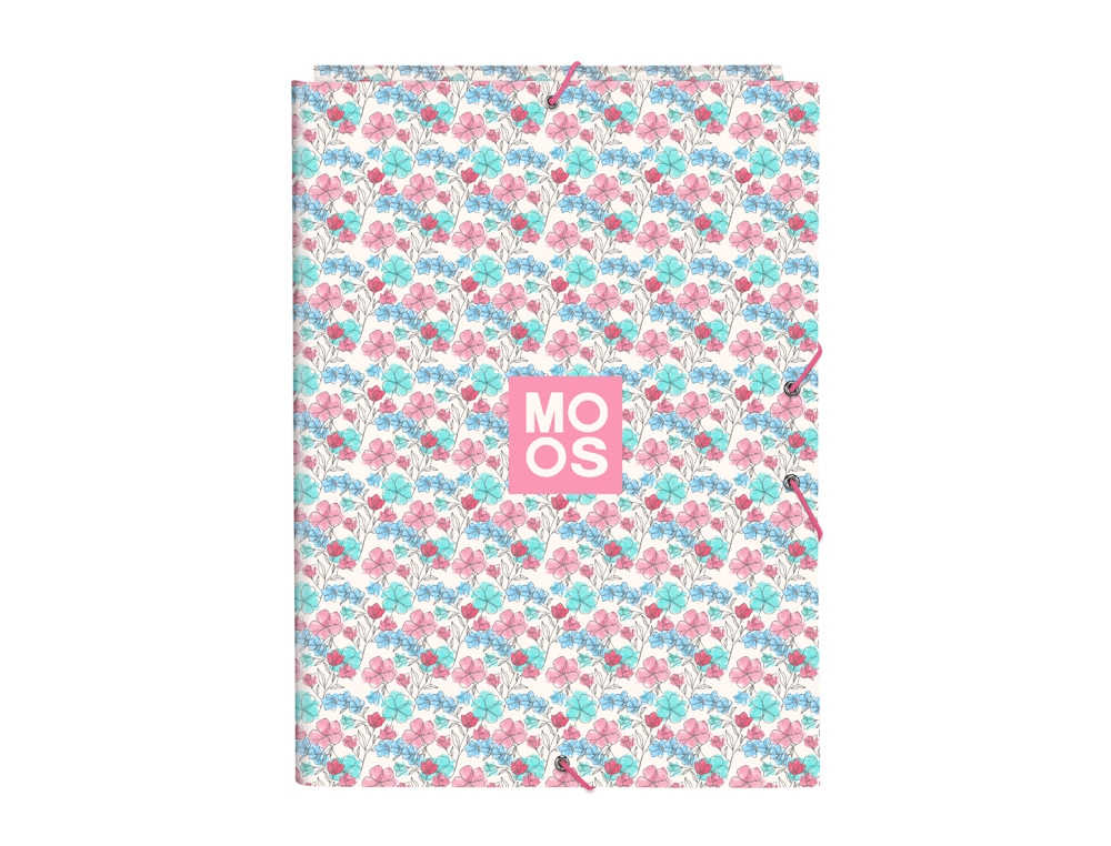 [238200] Carpeta carton folio gomas solapas safta moos floresistente