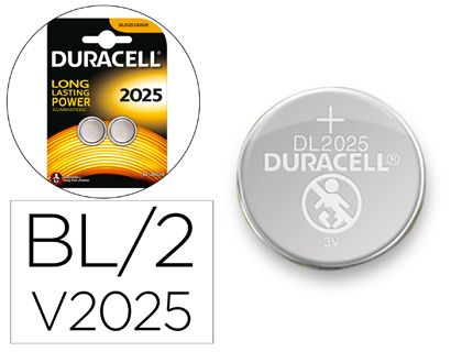 [156580] Pila duracell alcalina boton cr2025 blister 2 unidades