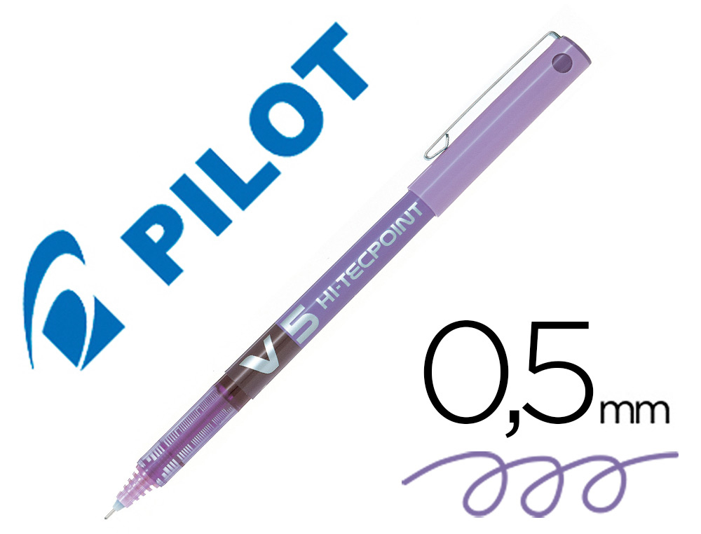 [20664] Rotulador pilot punta aguja v-5 violeta 0.5 mm